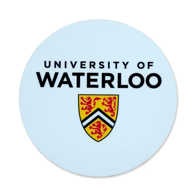 Picture of UWaterloo Round Sicker - White