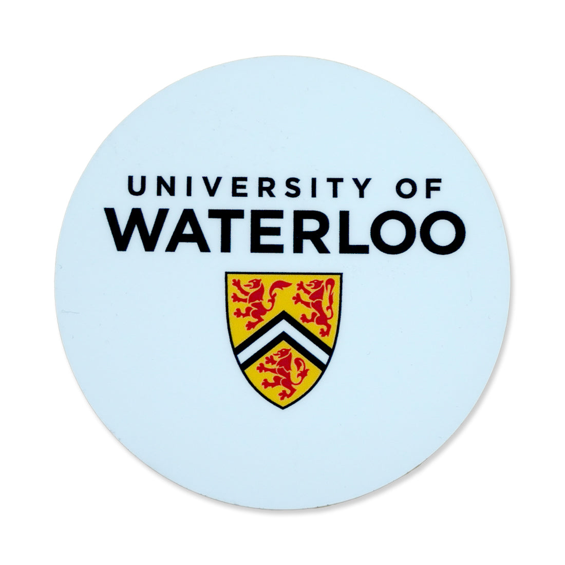 Picture of UWaterloo Round Sicker - White