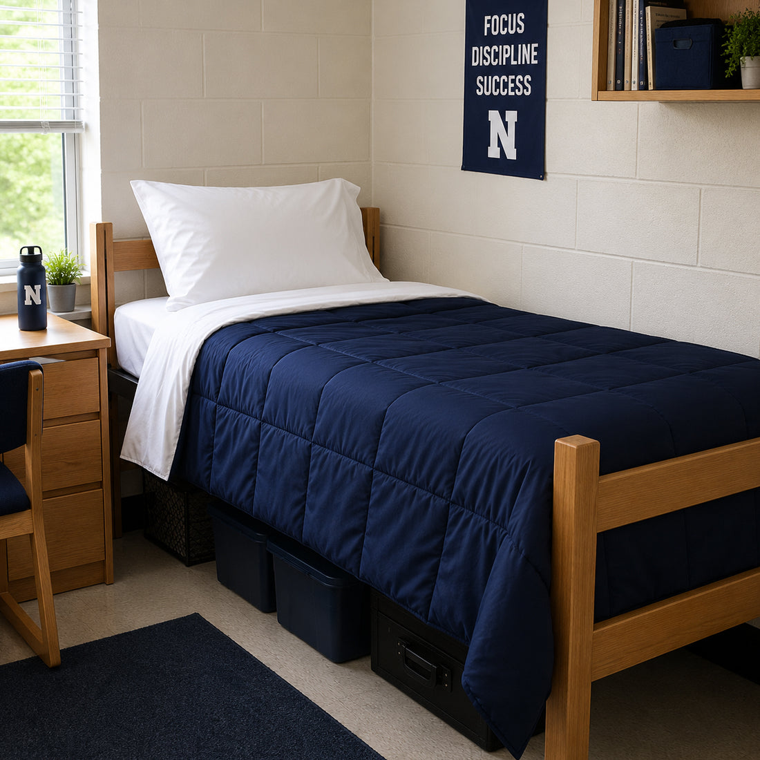 Picture of Twin XL Bed in a Bag - Dark Blue