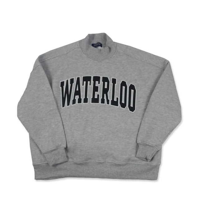 Picture of UWaterloo Mock Crewneck - Grey