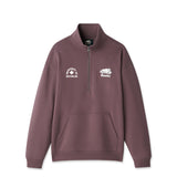 Picture of UWaterloo Roots Campus 1/4 Zip - Dark Brown