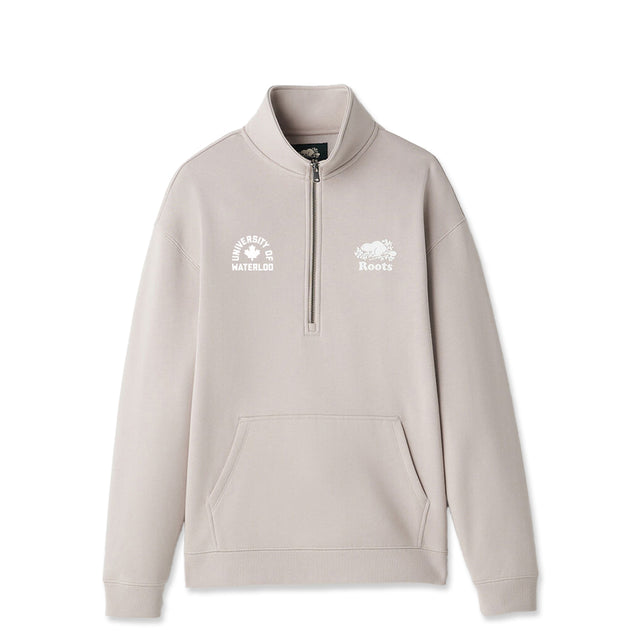 Picture of UWaterloo Roots Campus 1/4 Zip - Grey