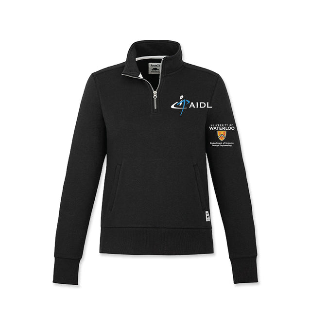 Picture of Advanced Interface Design Lab (AIDL) Quarter-Zip Ladies Fit - Black