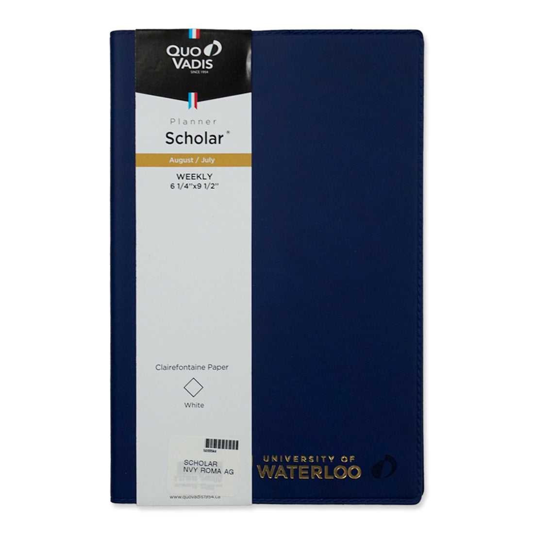 Picture of UWaterloo Quo Vadis Note 21 Academic Agenda - Dark Blue