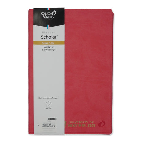 Picture of UWaterloo Quo Vadis Note 21 Academic Agenda - Pink
