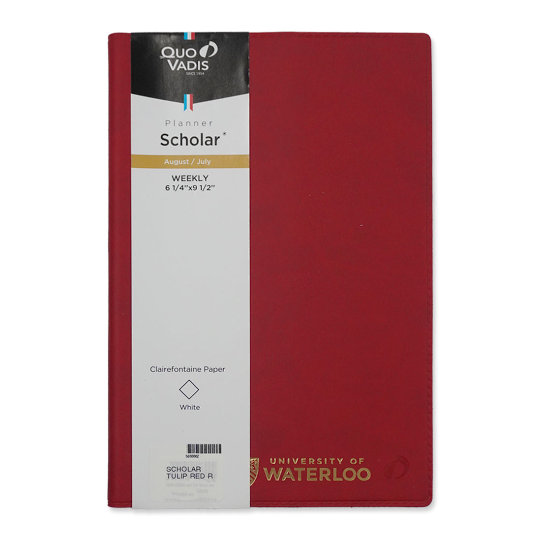 Picture of UWaterloo Quo Vadis Note 21 Academic Agenda - Red