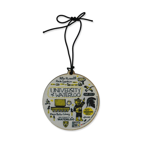 Picture of UWaterloo Julia Gash Round Wood Ornament