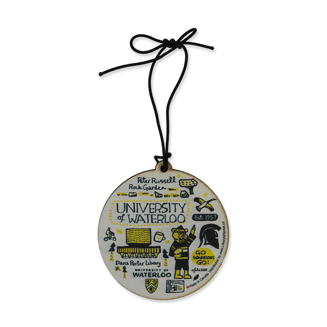 Picture of UWaterloo Julia Gash Round Wood Ornament