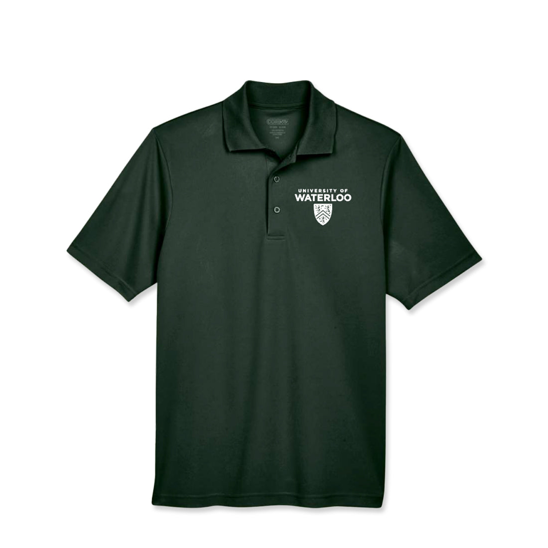 Picture of UWaterloo Unisex Staff Polo - ForestGreen