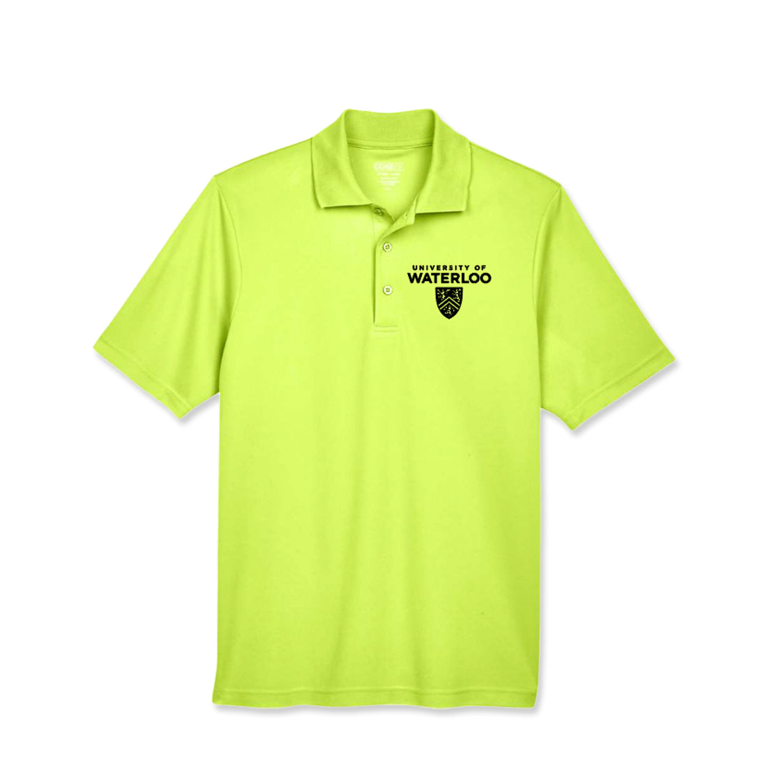 Picture of UWaterloo Unisex Staff Polo - SafetyYellow