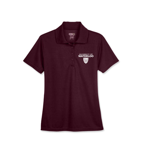 Picture of UWaterloo Ladies Staff Polo - Burgundy