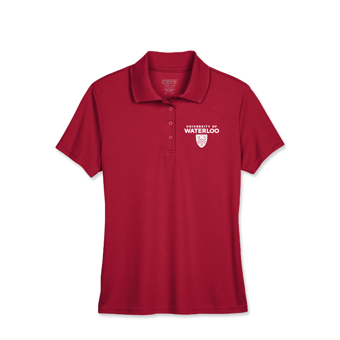 Picture of UWaterloo Ladies Staff Polo - Red