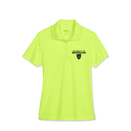 Picture of UWaterloo Ladies Staff Polo - SafetyYellow