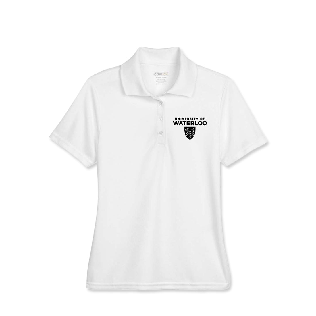Picture of UWaterloo Ladies Staff Polo - White