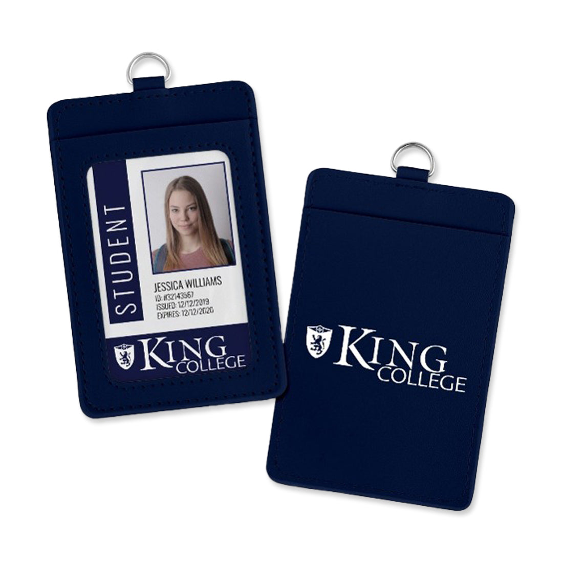 Leatherette ID badge holder