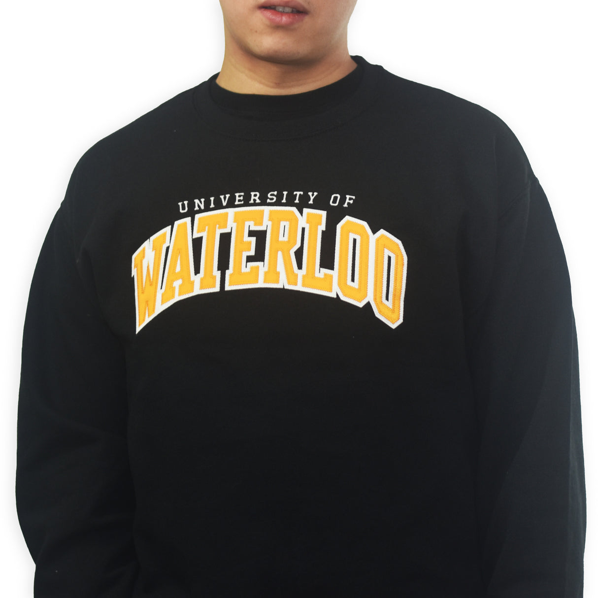 Alternate view of UWaterloo Classic Crewneck Colour: Black