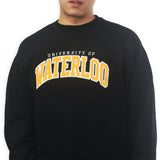 Alternate view of UWaterloo Classic Crewneck Colour: Black