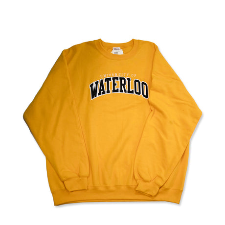 Picture of UWaterloo Classic Crewneck Colour: Gold