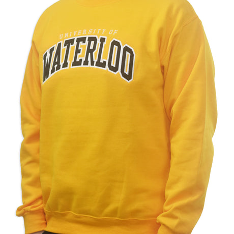 Alternate view of UWaterloo Classic Crewneck Colour: Gold