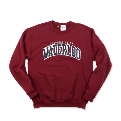 Picture of UWaterloo Classic Crewneck Colour: Maroon