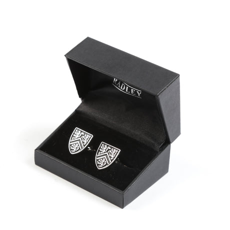 Picture of UWaterloo Cufflinks Shield - Metallic Silver