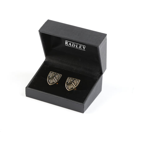 Picture of UWaterloo Cufflinks Shield - Gold