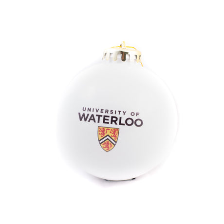 Picture of UWaterloo Holiday Bauble Ornament Colour: White