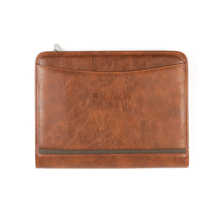 Picture of UWaterloo Bugatti Writing Case - Vegan Leather Colour: Light Brown