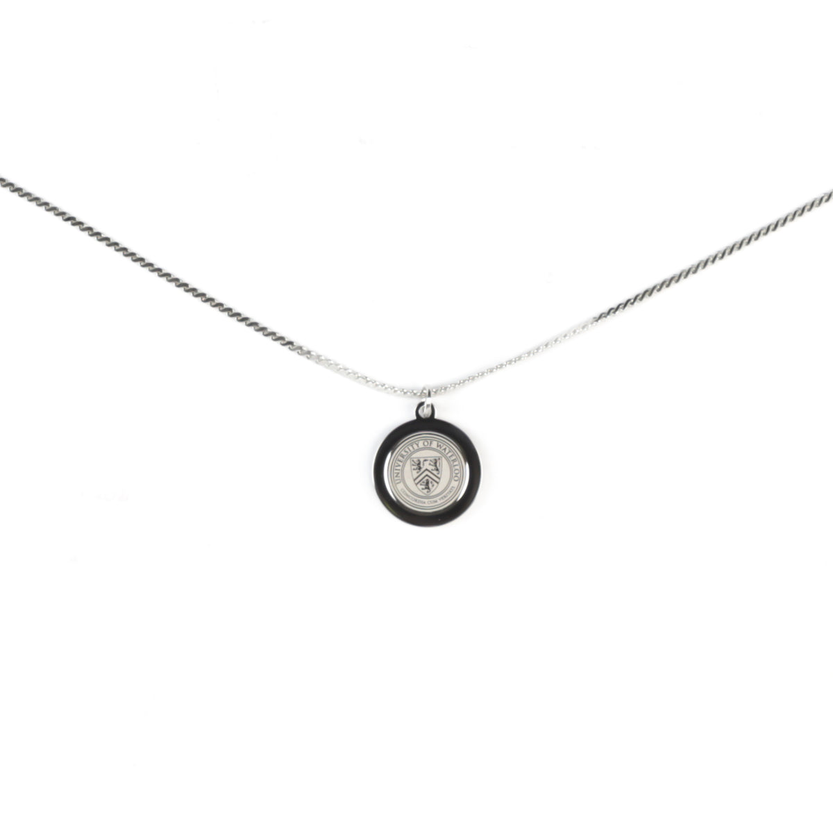 Picture of UWaterloo Pendant & Necklace - Metallic Silver