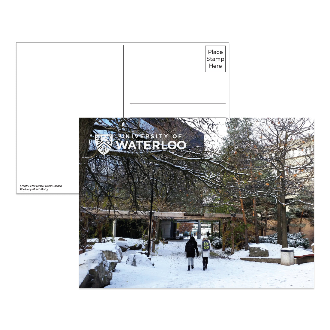 Picture of UWaterloo Postcard Cover rt: Peter ussel ock Garden