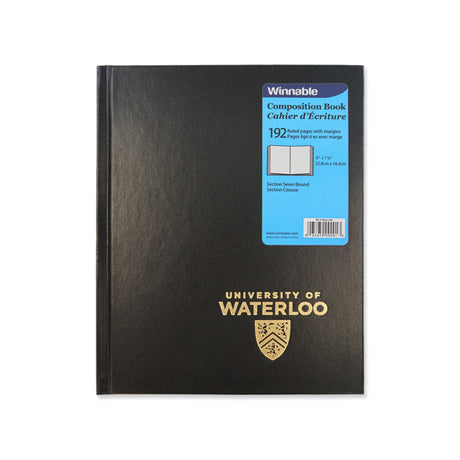 Picture of UWaterloo Composition Book Colour: Black