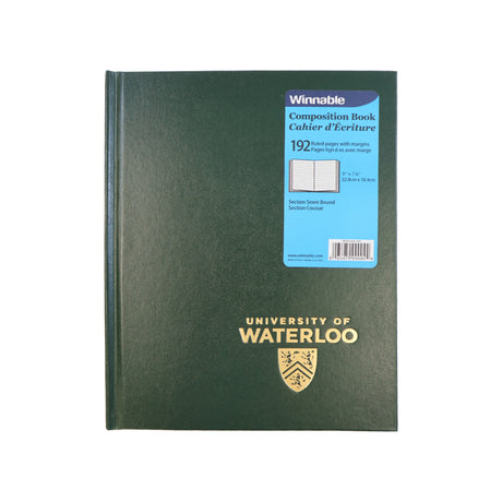 Picture of UWaterloo Composition Book Colour: Green
