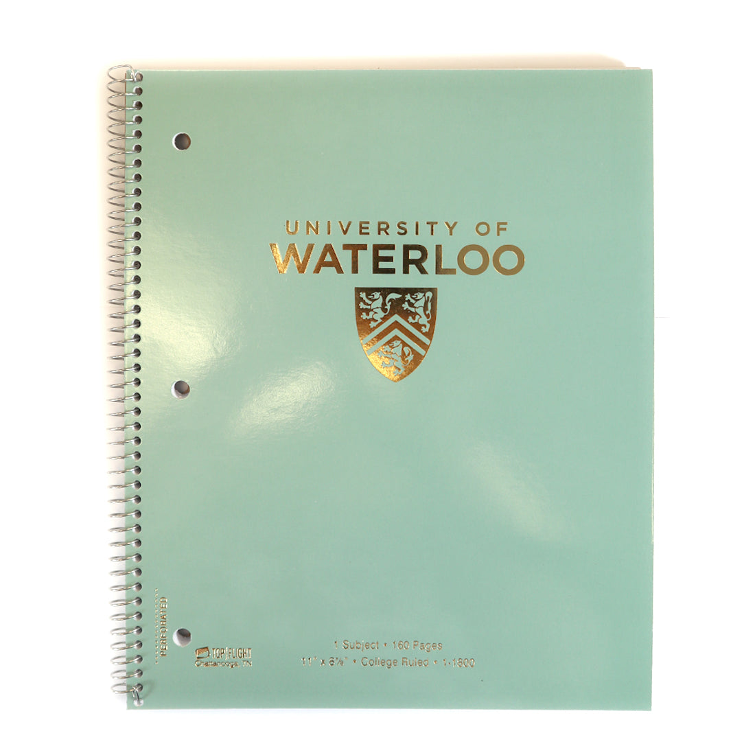 Picture of UWaterloo 1 Subject Notebook - Light Green