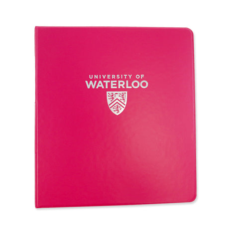 Picture of UWaterloo 1-Inch Binder Colour: Pink