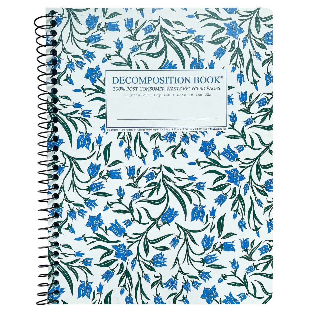 Picture of Decomposition Notebook - Coil - Lined Colour: Blue