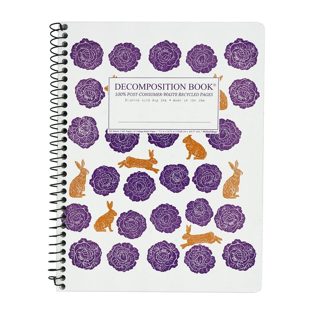 Picture of Decomposition Notebook - Coil - Lined Cover Art: Cabbage Patch