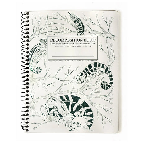 Picture of Decomposition Notebook - Coil - Lined Cover Art: Chameleons
