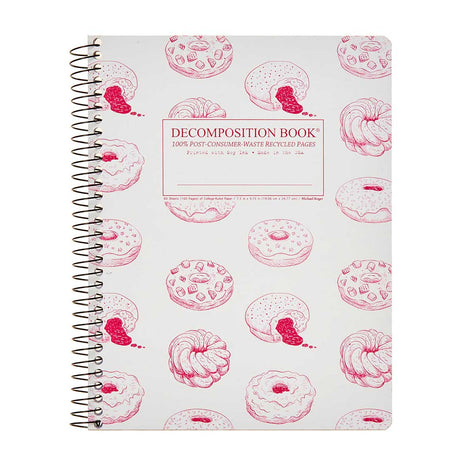 Picture of Decomposition Notebook - Coil - Lined Cover Art: Donut Time