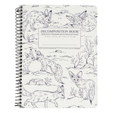 Picture of Decomposition Notebook - Coil - Lined Cover Art: Foxes