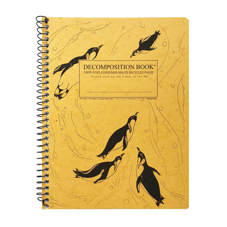 Picture of Decomposition Notebook - Coil - Lined Cover Art: King Penguins