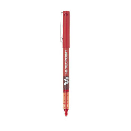 Picture of Pilot V5 Hi-Tecpoint Rollerball Pen - Red