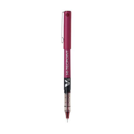 Picture of Pilot V5 Hi-Tecpoint Rollerball Pen - Dark Red