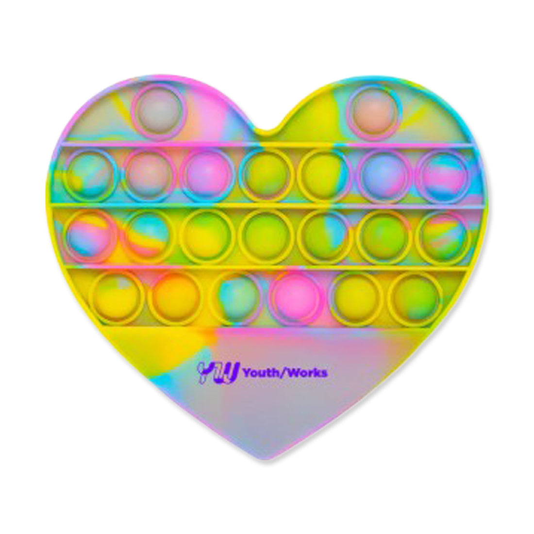 Push Pop Bubble Heart Shape Fidget Sensory Toy