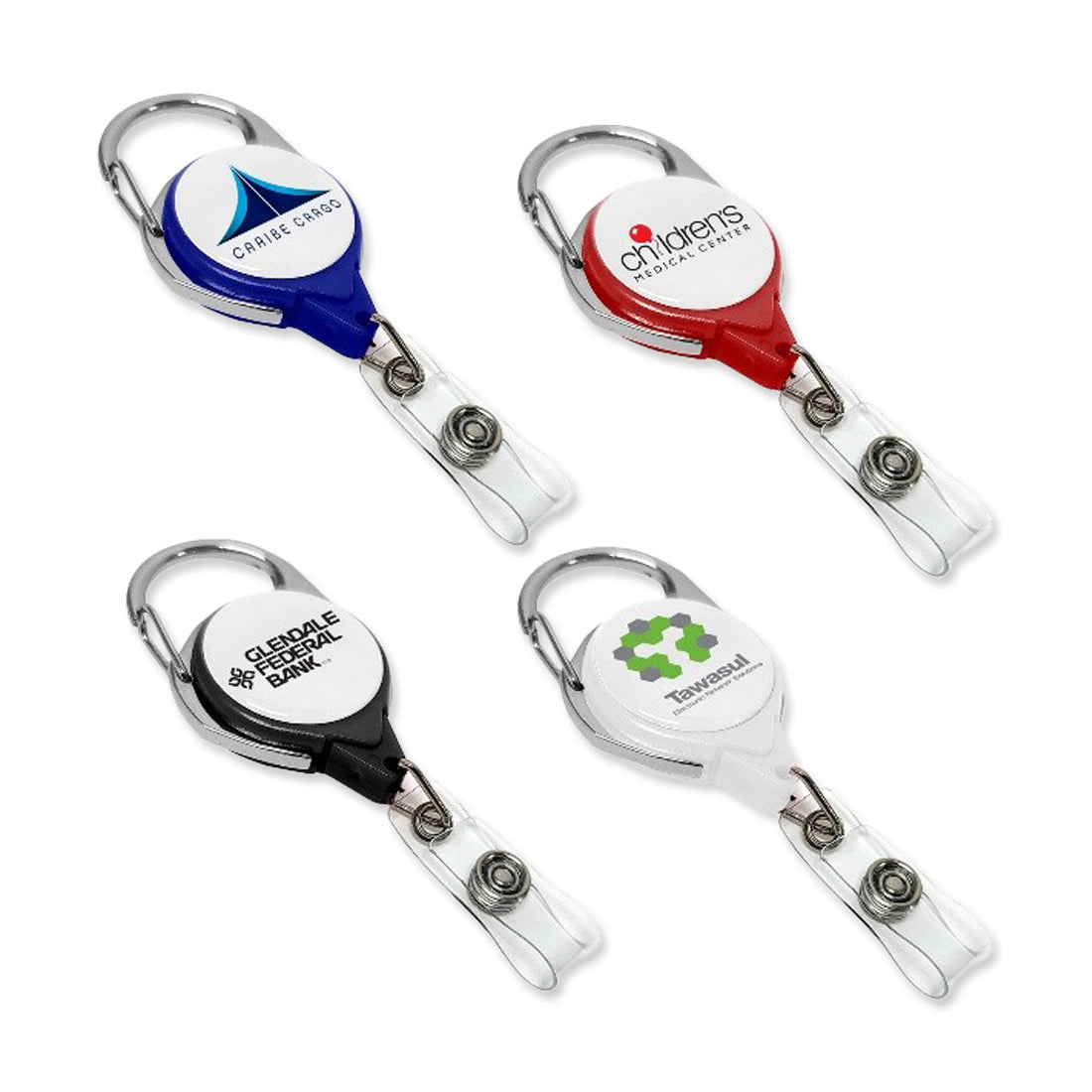 Retractable Badge Holder Carabiner